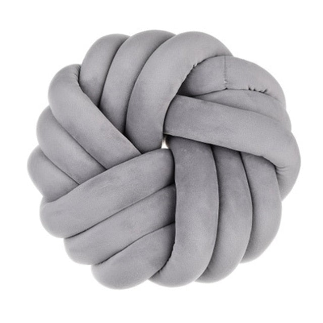 Nordic Plush Knotted Pillow